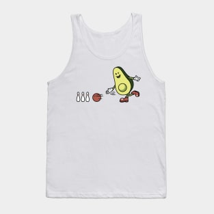 Avocado Playing Bowling Tank Top